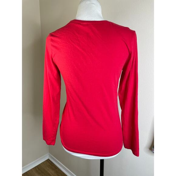 Disney Womens Minnie Mouse 2 Pc PAJAMAS Size Small Fleece Pants RED Gray - Picture 10 of 11